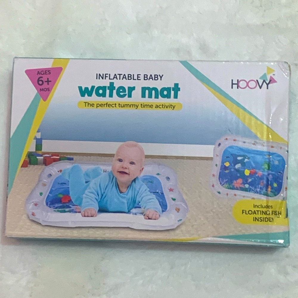 Inflatable baby water mat